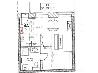 STUDIO A VENDRE - LYON 1ER ARRONDISSEMENT - 31,45 m2 - 245 025 €