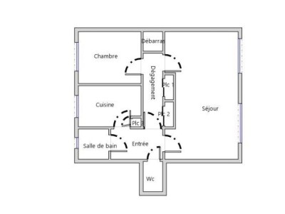 APPARTEMENT T2 A VENDRE - LYON 7EME ARRONDISSEMENT - 56 m2 - 190 000 €