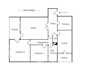 APPARTEMENT T3 - FRANCHEVILLE - 71 m2 - VENDU