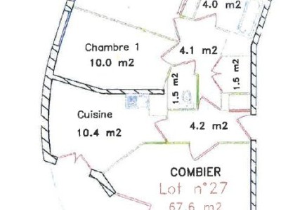 APPARTEMENT T3 A VENDRE - VILLEURBANNE - 68 m2 - 280000€
