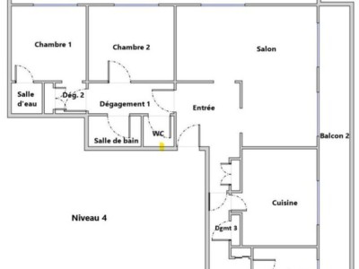 APPARTEMENT T4 A VENDRE - LYON 6EME ARRONDISSEMENT - 120 m2 - 725000€